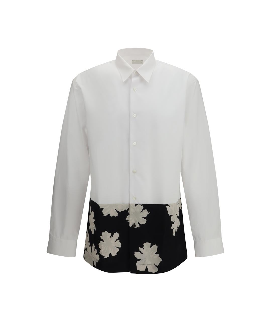 DRIES VAN NOTEN Белая хлопковая классическая рубашка, фото 1