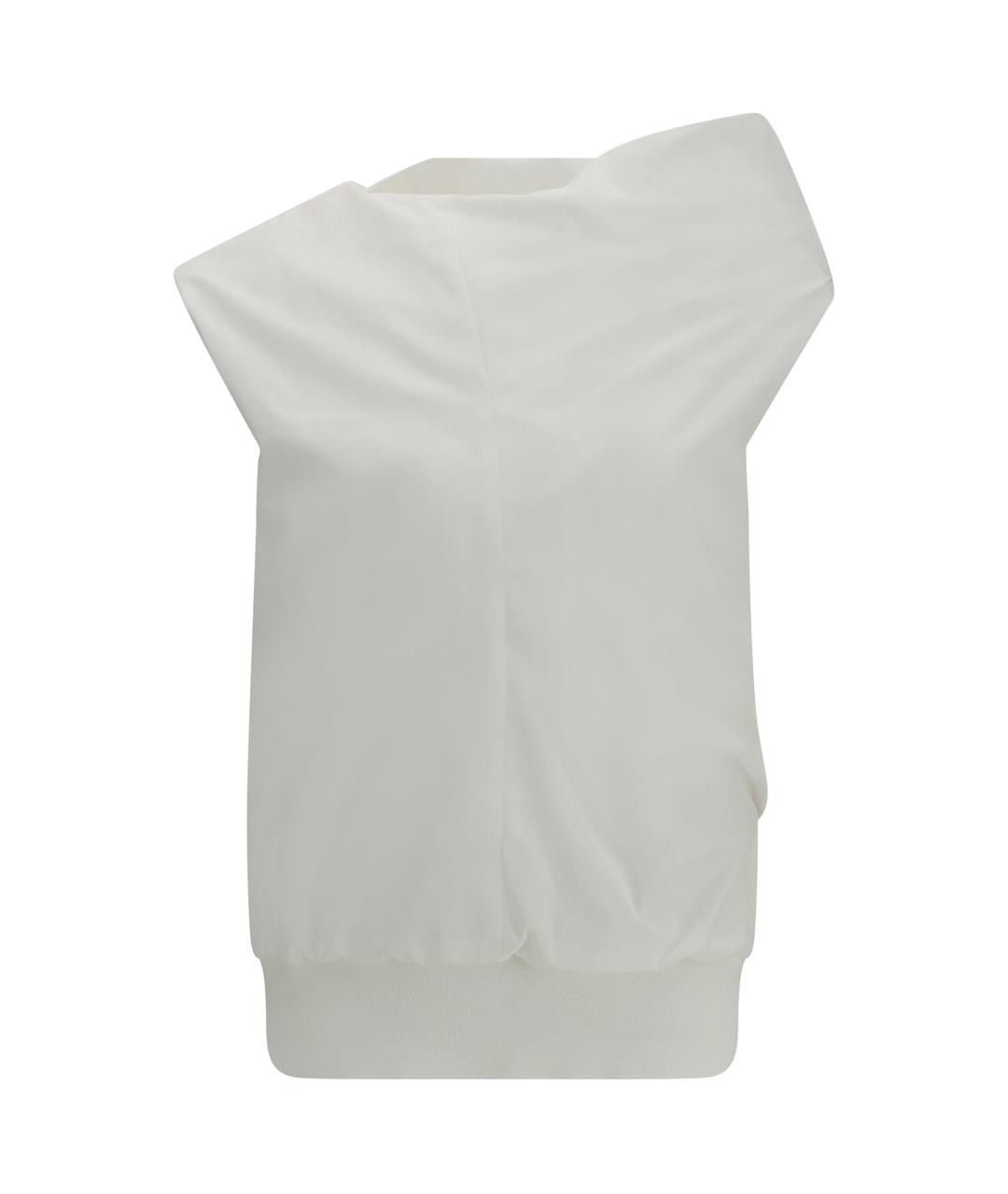 SACAI Белая полиэстеровая футболка, фото 1