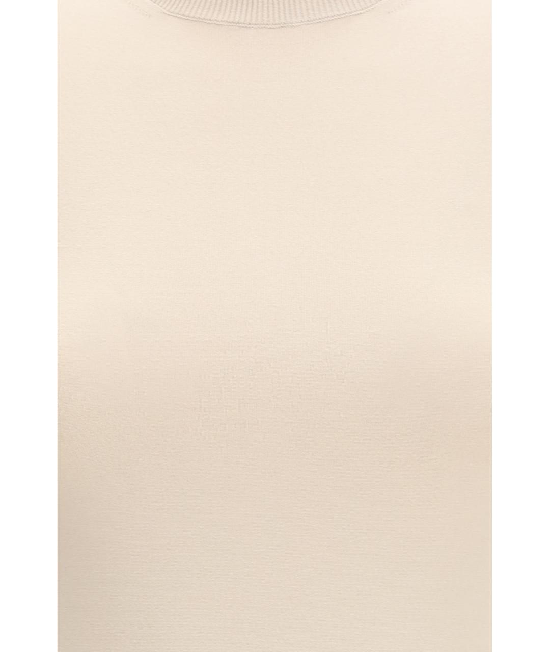 MAX MARA Бежевая вискозная футболка, фото 3