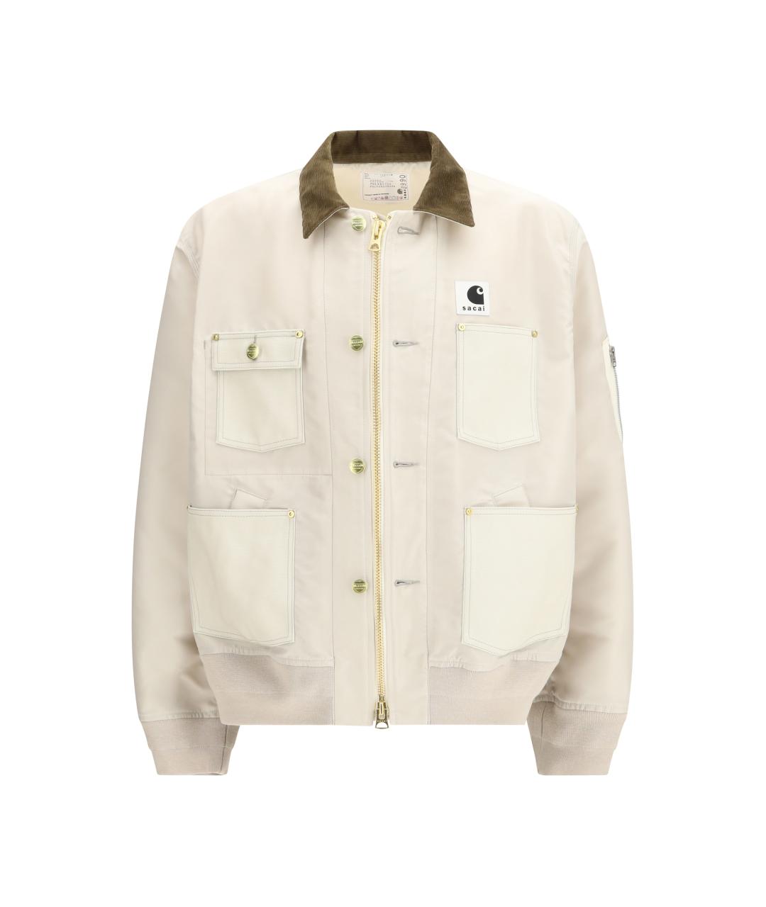 SACAI Белая хлопковая куртка, фото 1