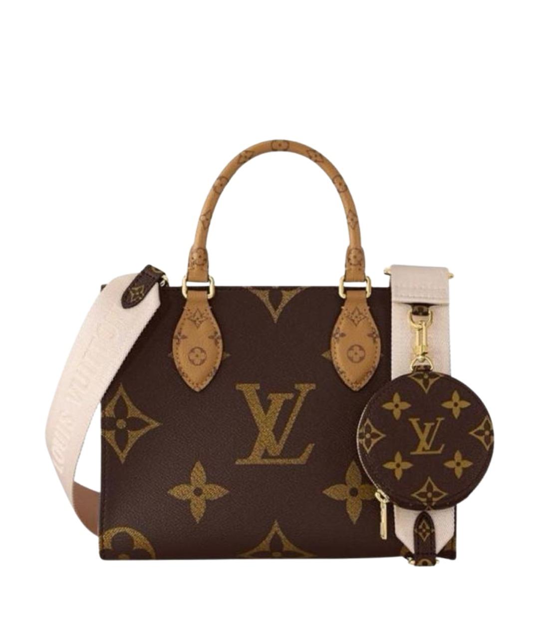 LOUIS VUITTON Коричневая сумка с короткими ручками, фото 1