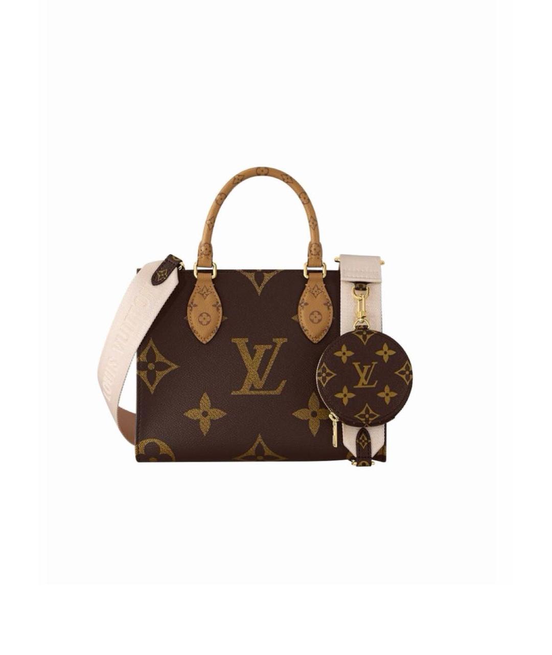 LOUIS VUITTON Коричневая сумка с короткими ручками, фото 9