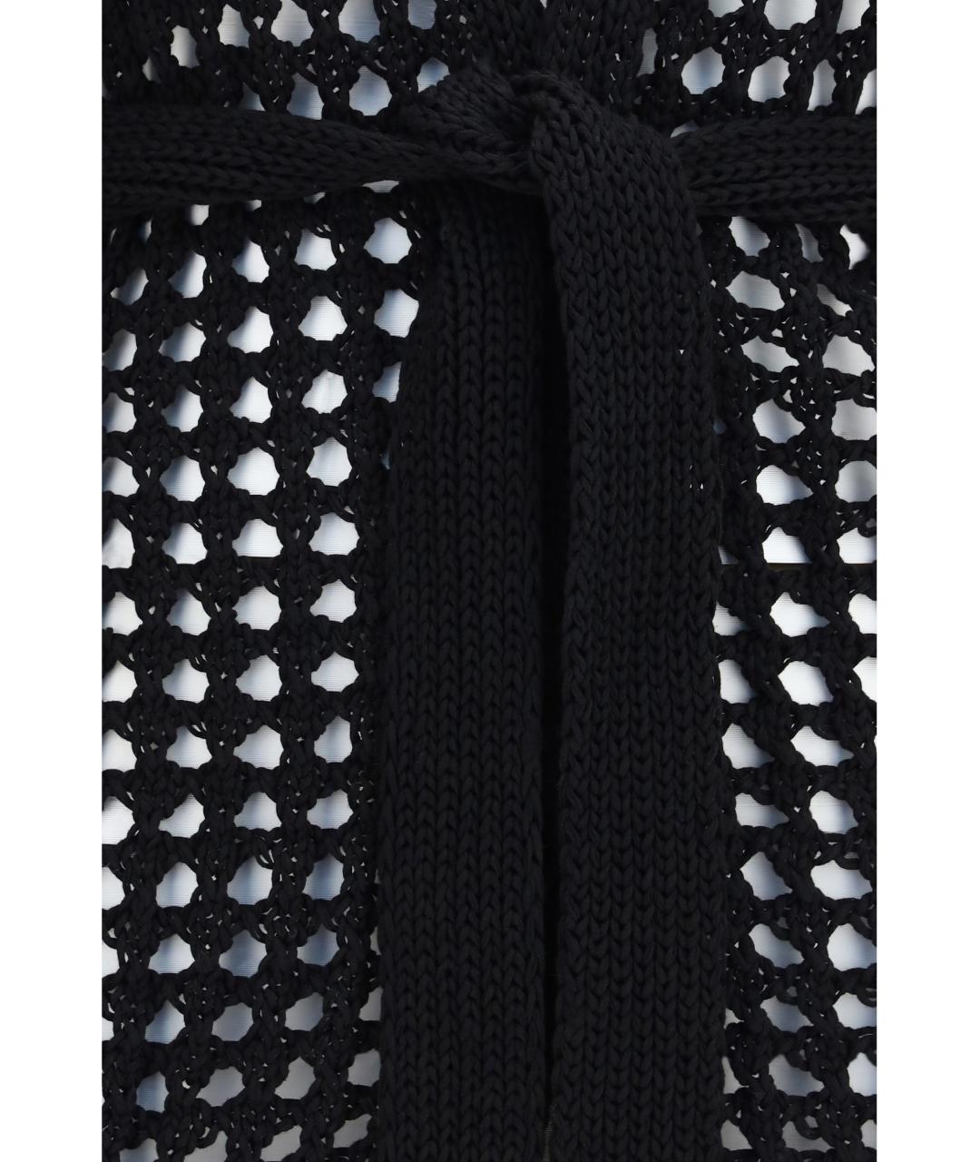 MAX MARA Черный хлопковый кардиган, фото 3