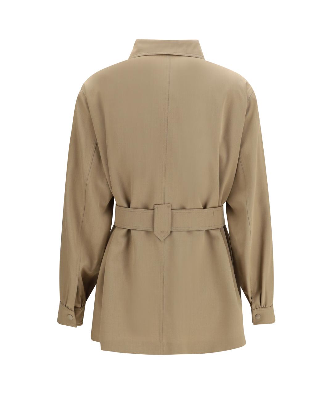 MAX MARA Бежевая шерстяная куртка, фото 1