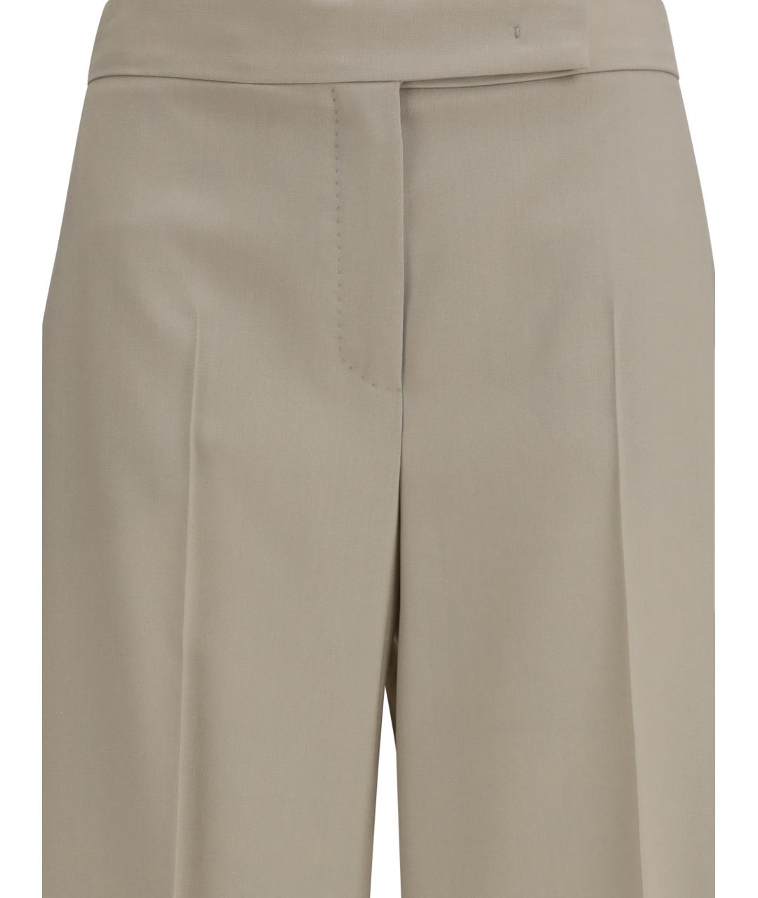 MAX MARA Бежевые шерстяные шорты, фото 3