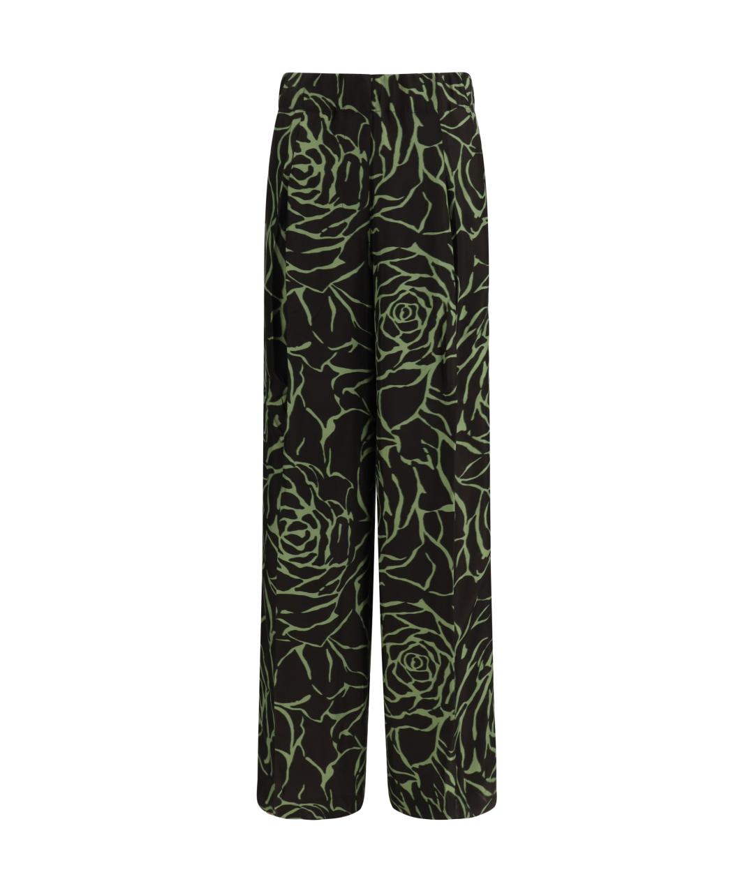 DRIES VAN NOTEN Черные прямые брюки, фото 1