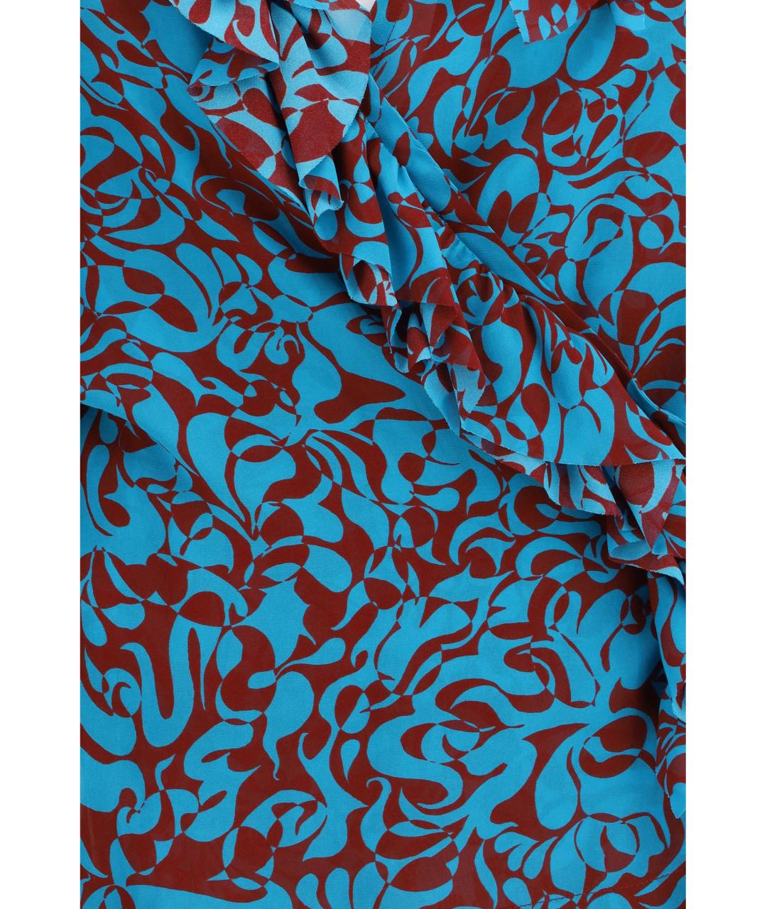 DRIES VAN NOTEN Бирюзовая хлопковая блузы, фото 3