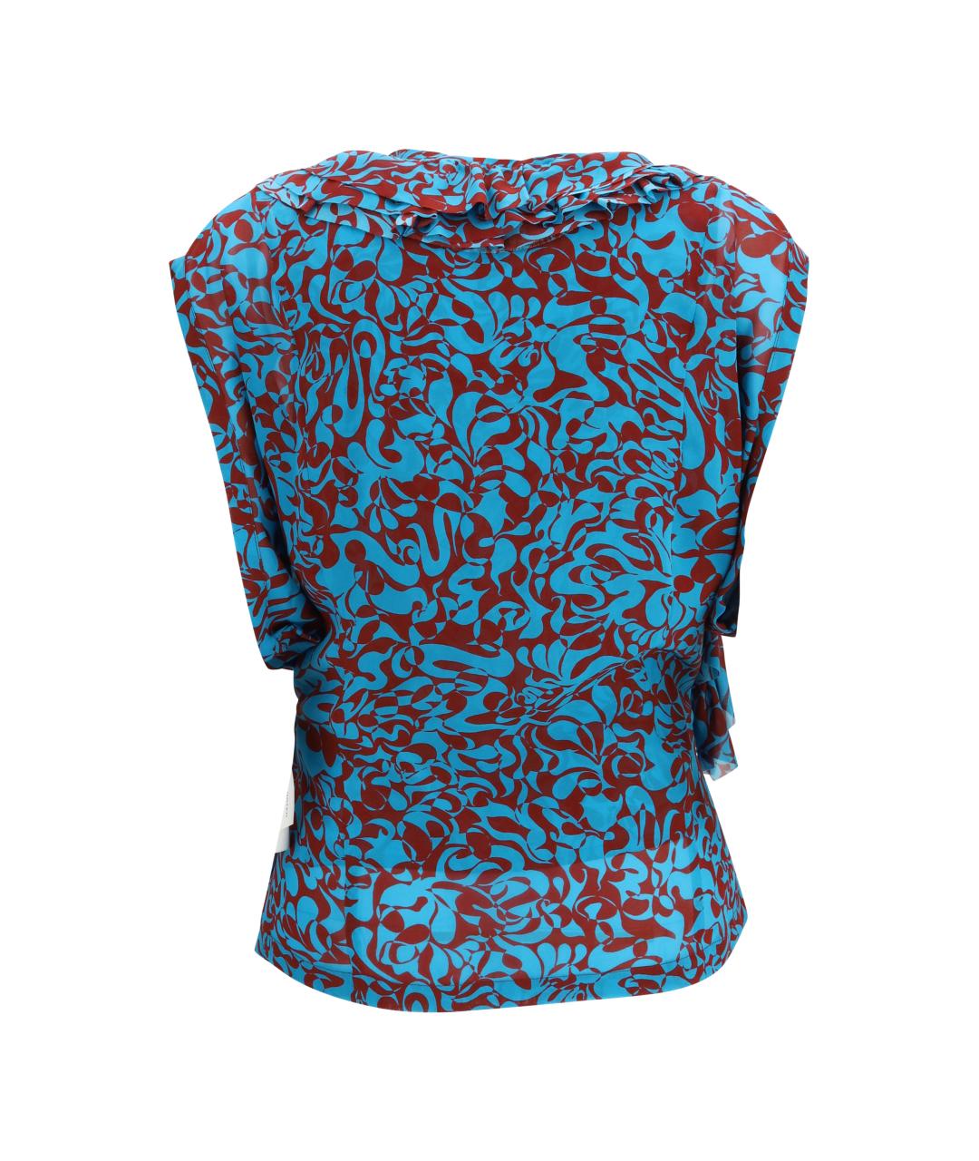 DRIES VAN NOTEN Бирюзовая хлопковая блузы, фото 2