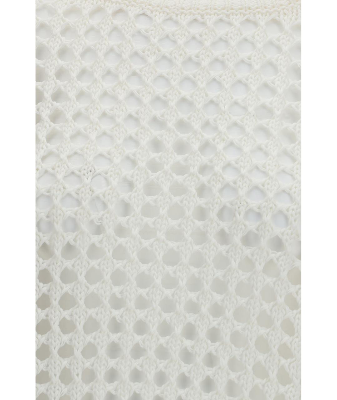 MAX MARA Белый льняной джемпер / свитер, фото 3