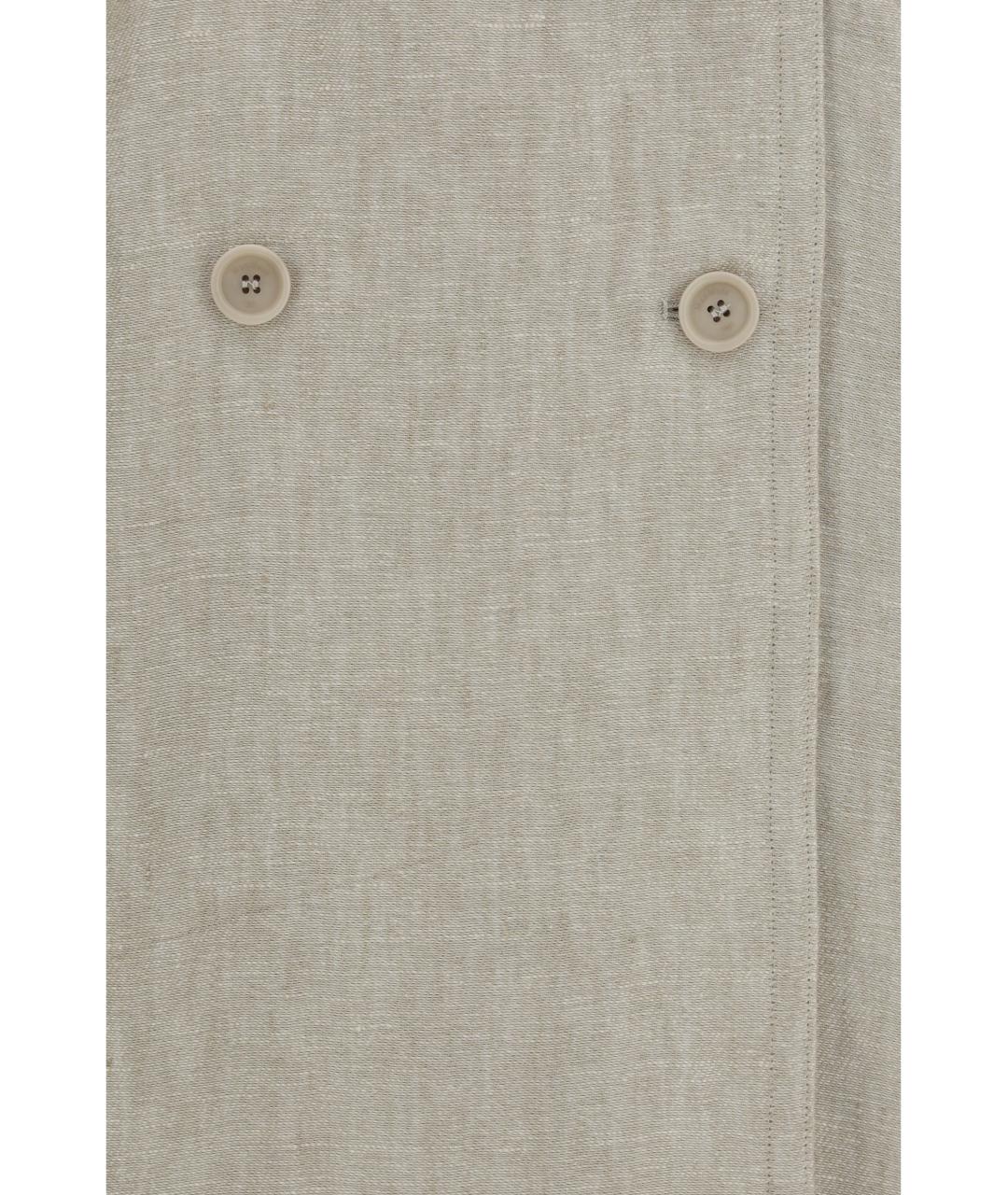 MAX MARA Мульти льняной тренч/плащ, фото 3