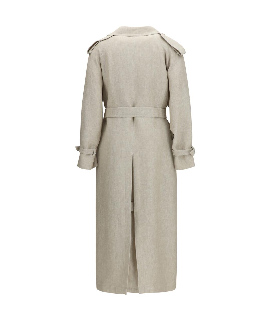 MAX MARA Мульти льняной тренч/плащ, фото 2