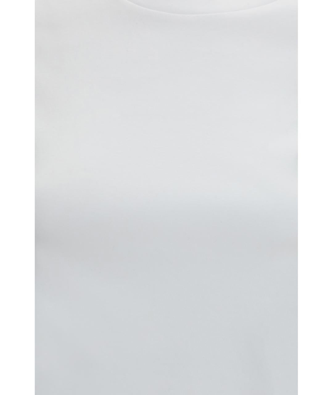 MAX MARA Белая хлопковая футболка, фото 3