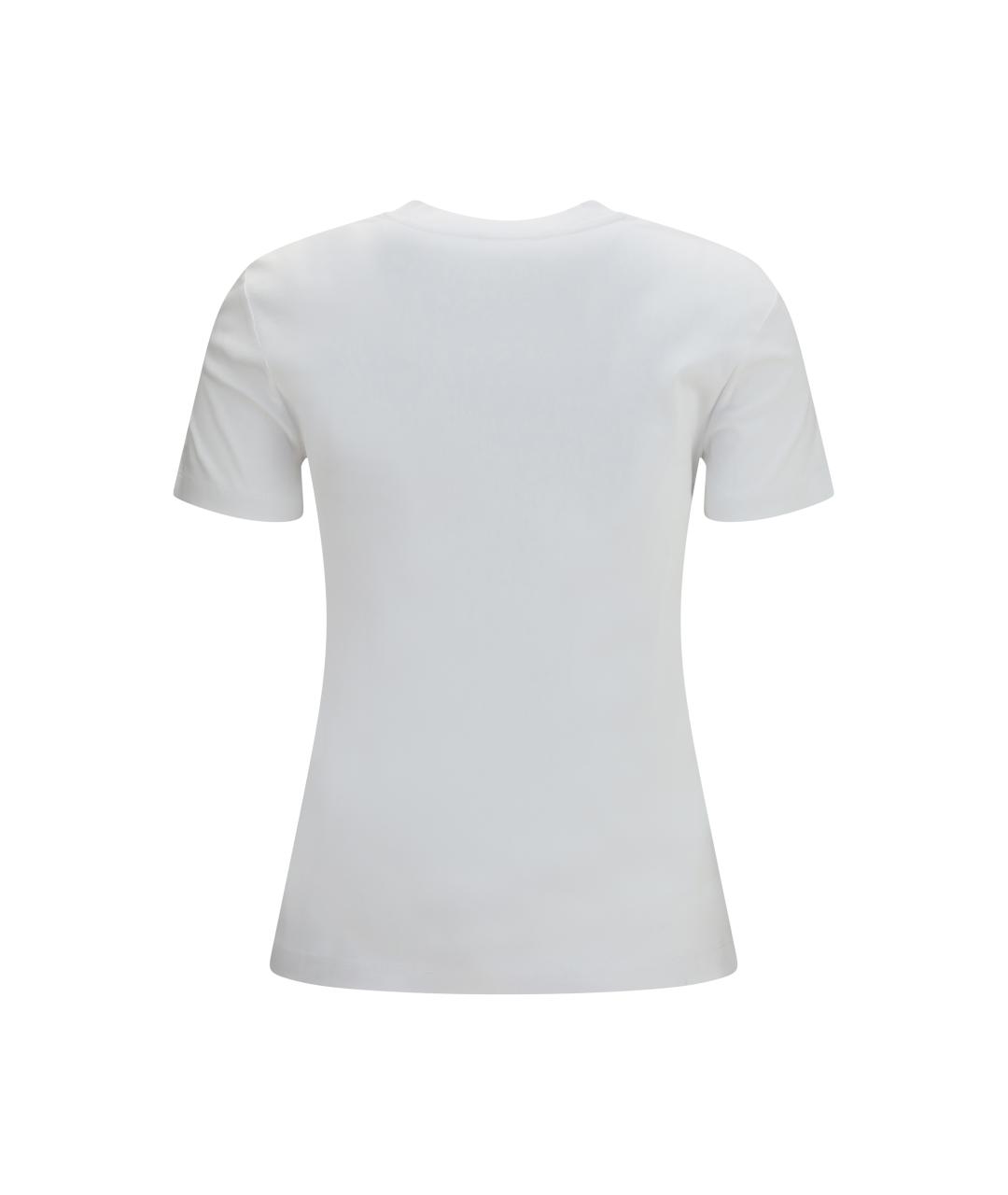 MAX MARA Белая хлопковая футболка, фото 2