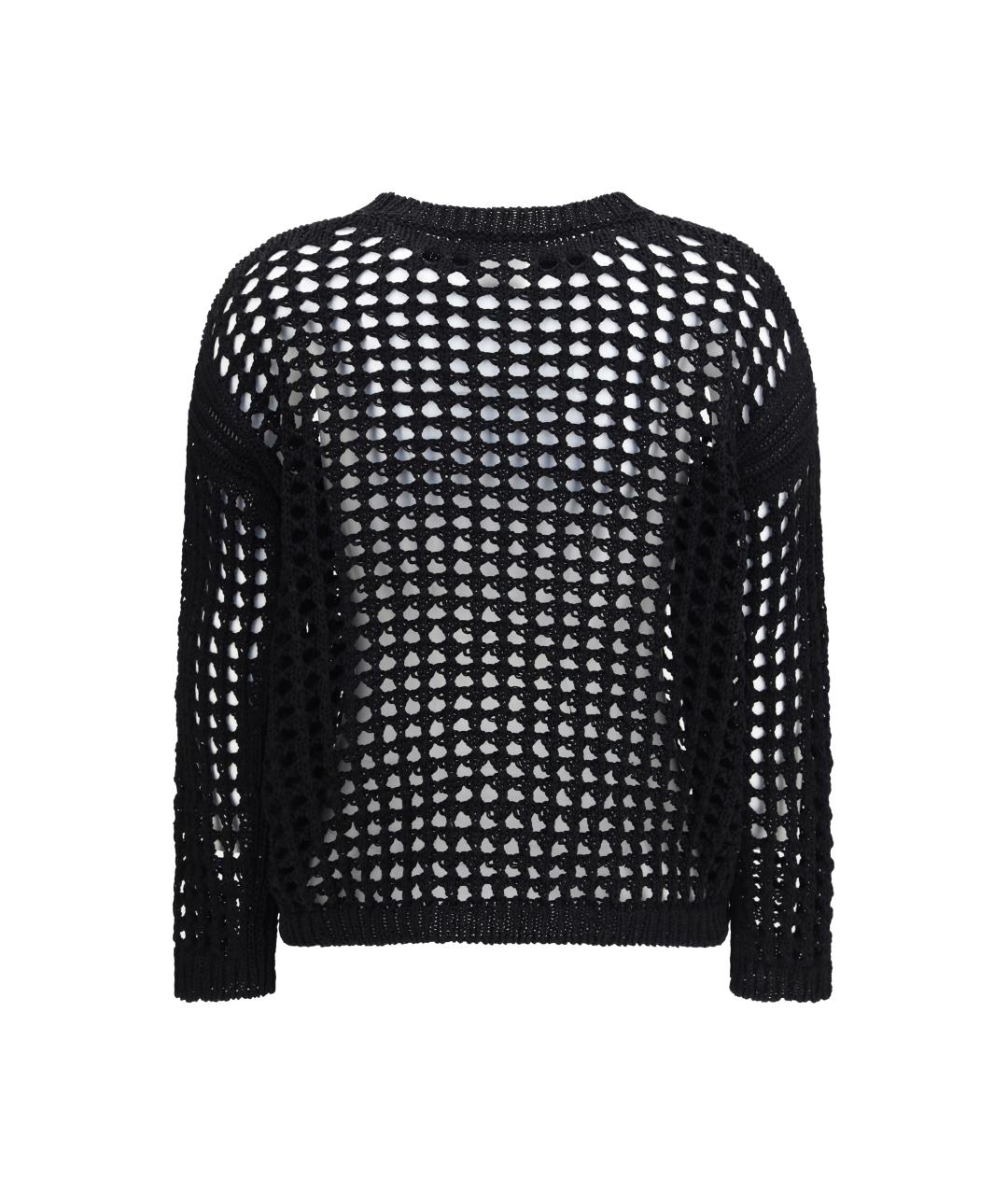 MAX MARA Черный льняной джемпер / свитер, фото 2