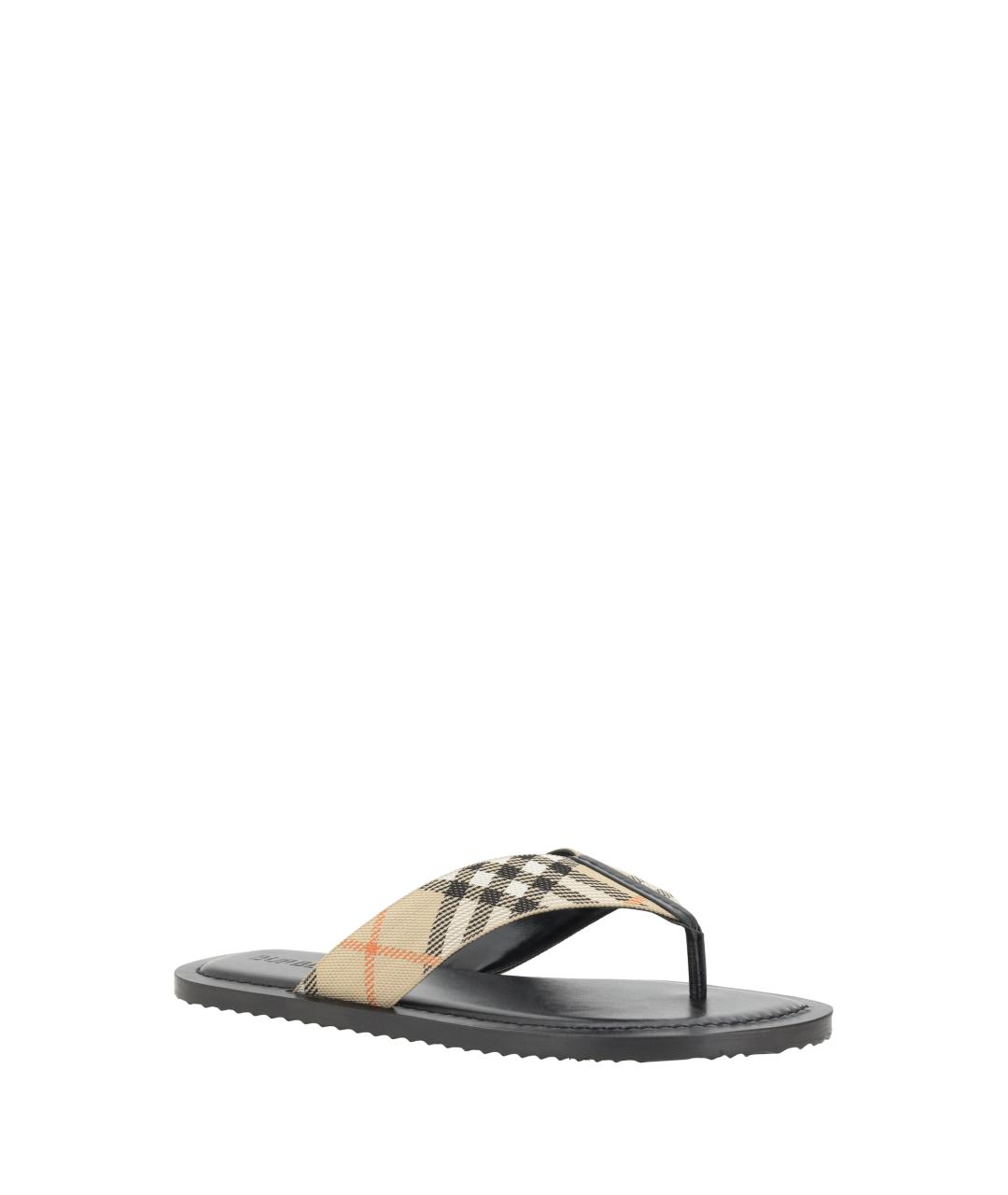 BURBERRY Мульти текстильные шлепанцы, фото 2