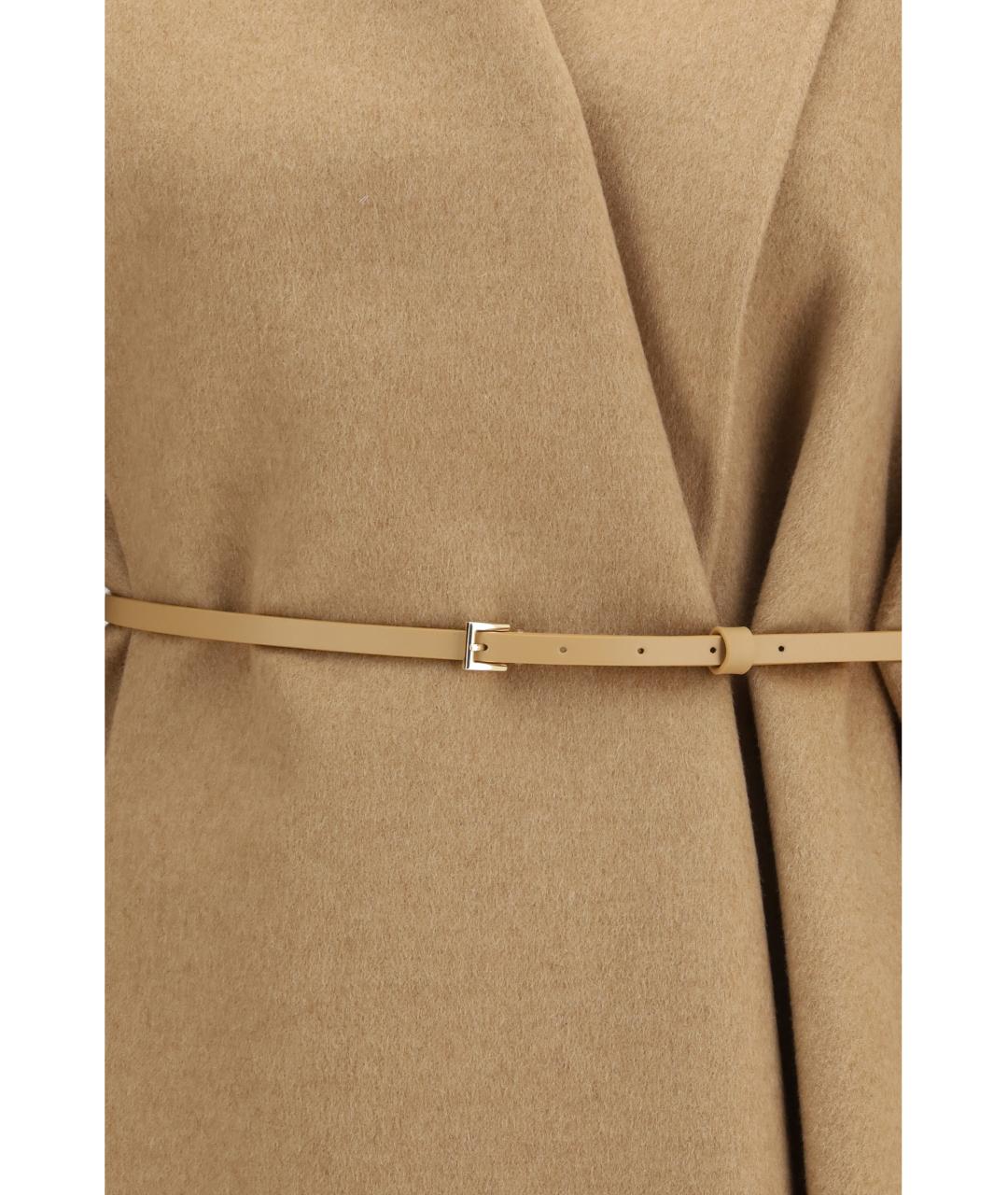 MAX MARA Бежевое шерстяное пальто, фото 3