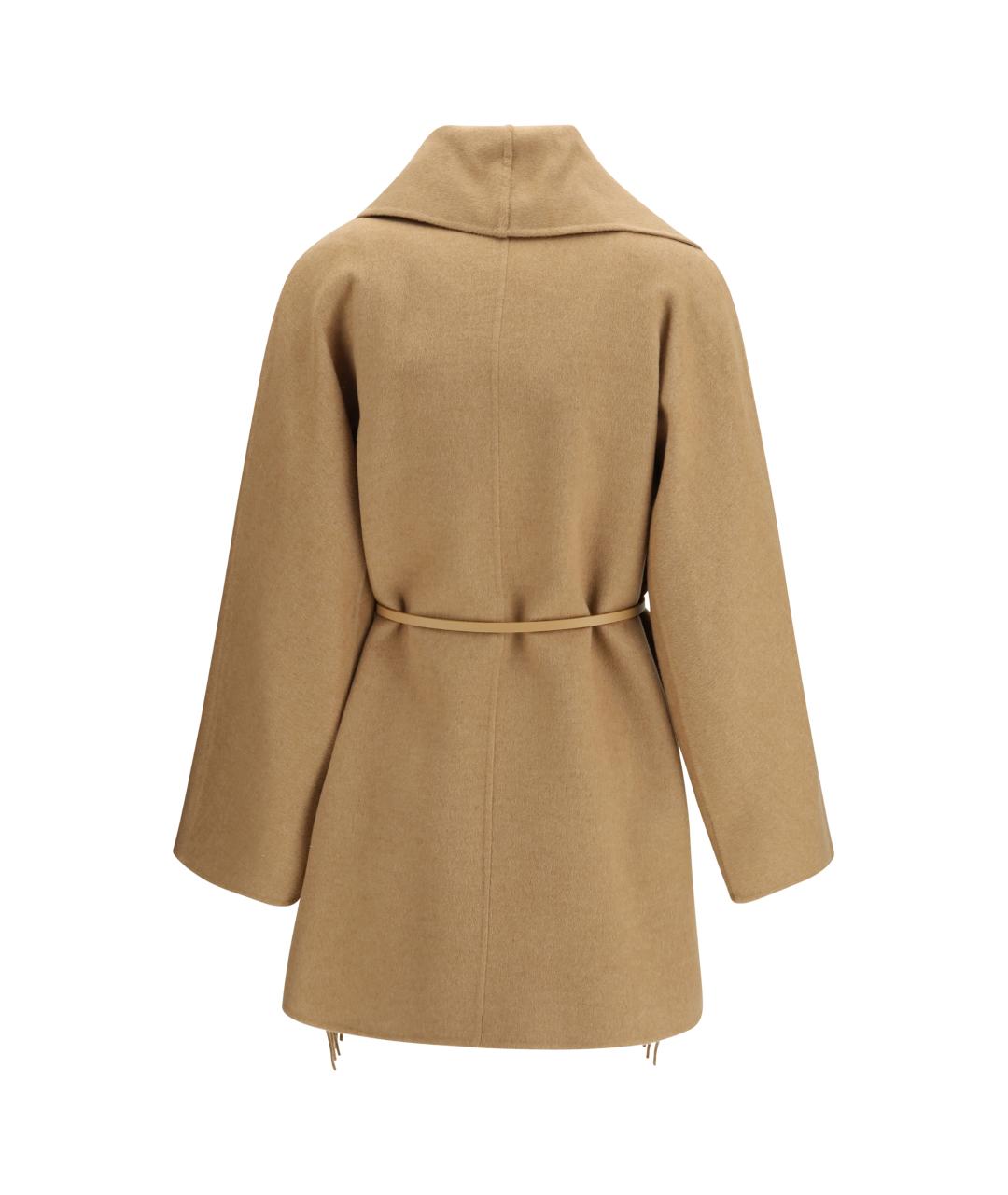 MAX MARA Бежевое шерстяное пальто, фото 2