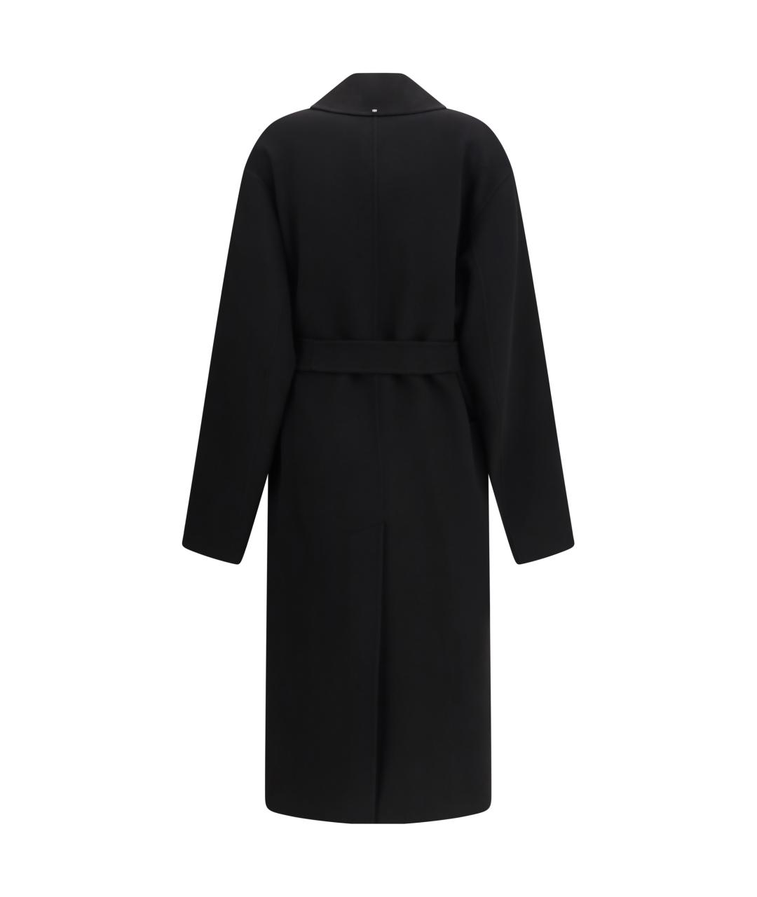 SPORTMAX Черное шерстяное пальто, фото 2