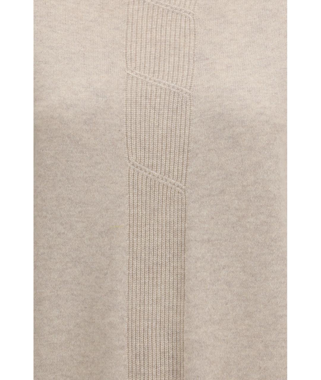 MAX MARA Бежевый кашемировый джемпер / свитер, фото 3