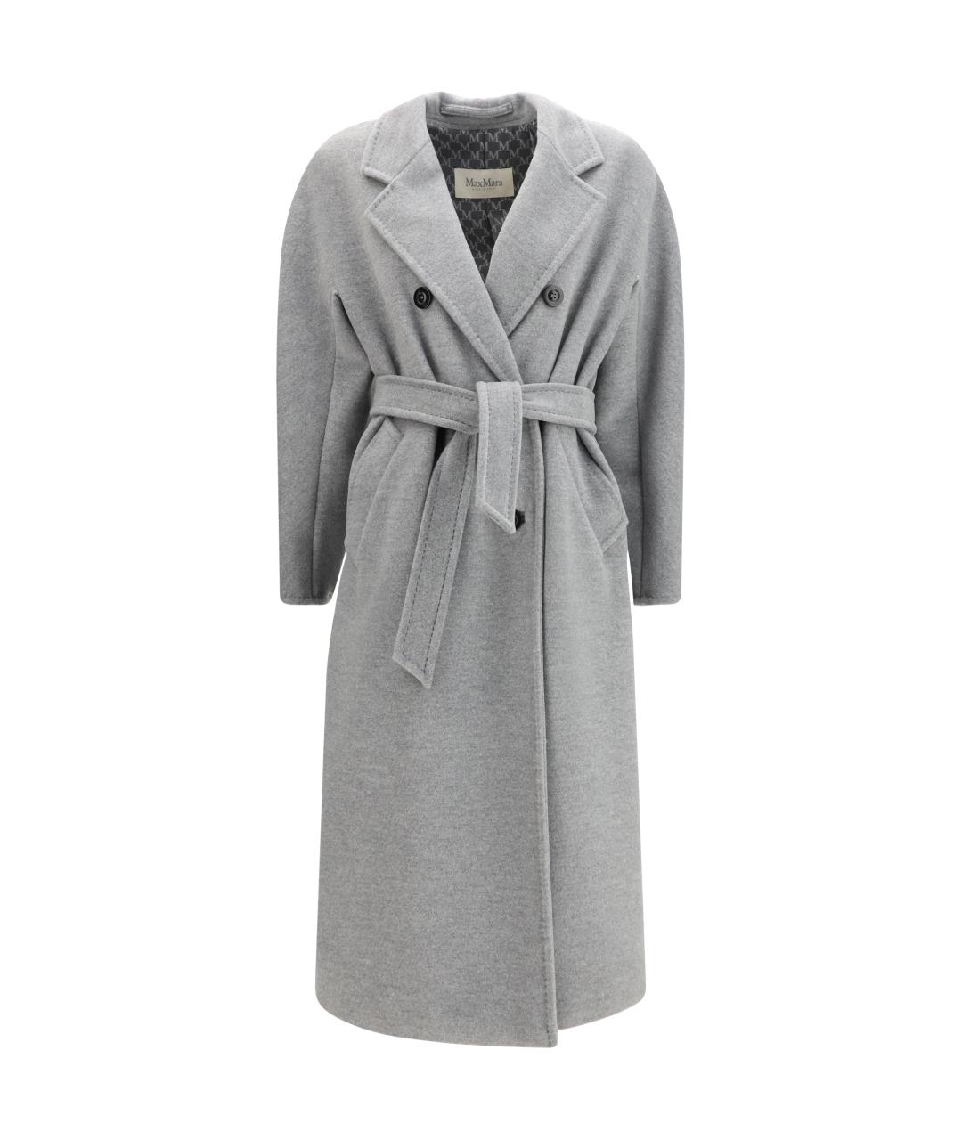 MAX MARA Серое шерстяное пальто, фото 1