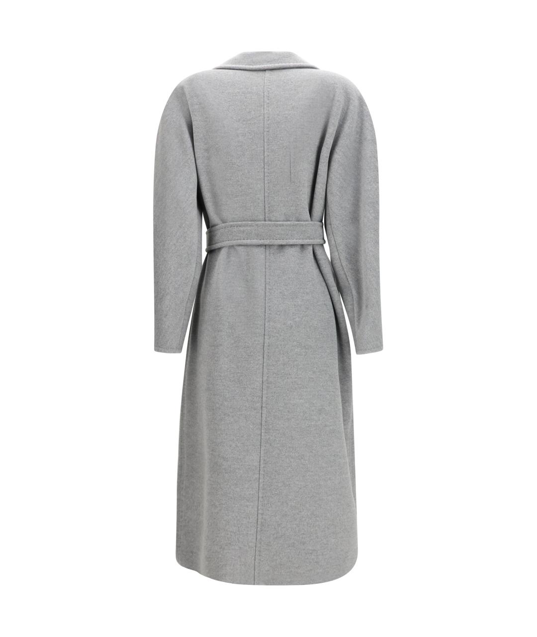 MAX MARA Серое шерстяное пальто, фото 2