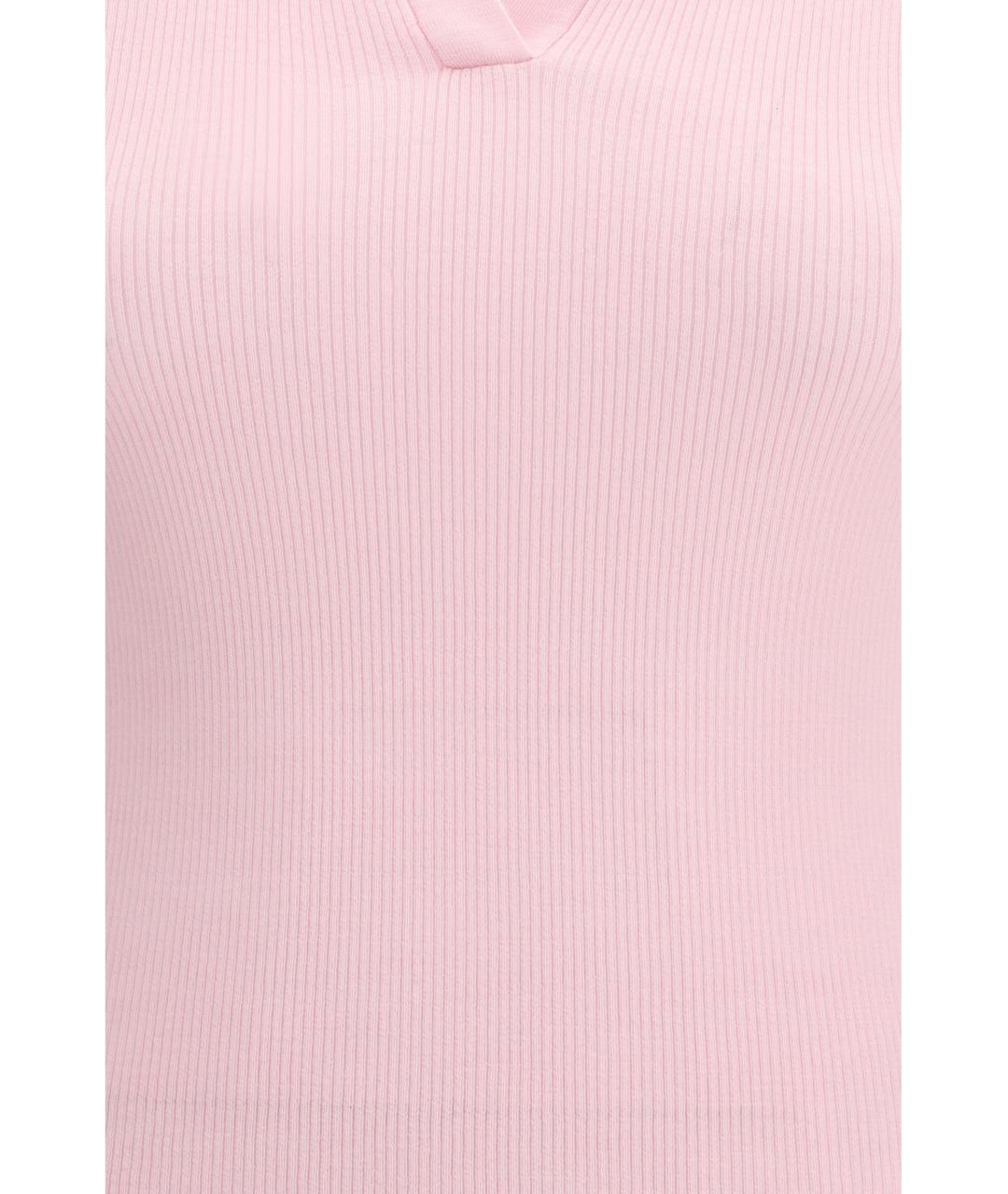 MAX MARA Розовая шерстяная футболка, фото 3