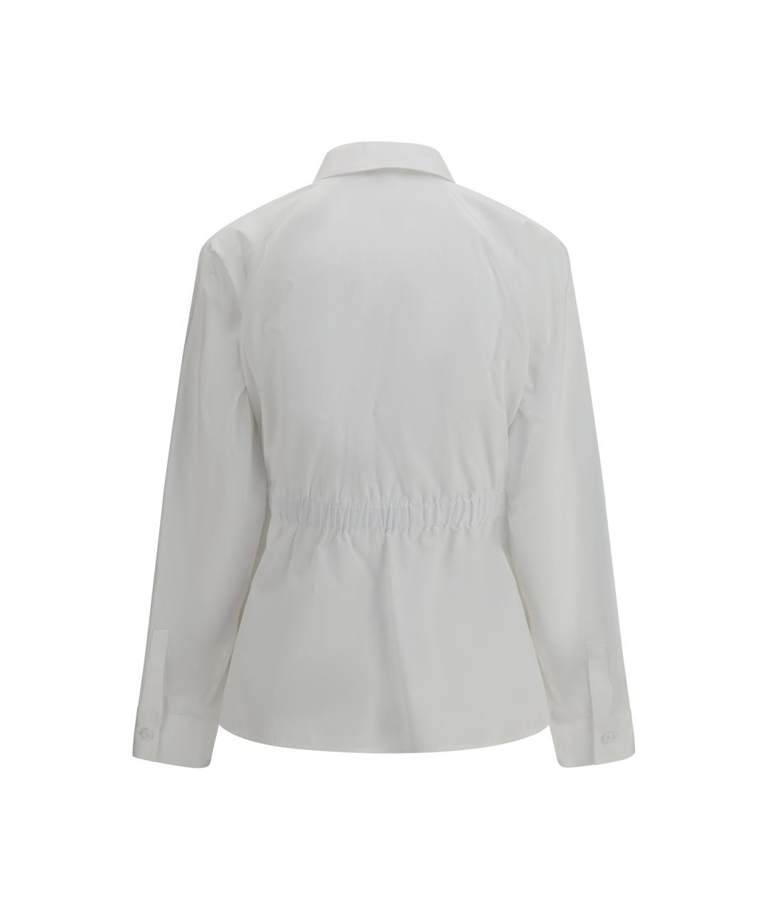 MAX MARA Белая хлопковая рубашка, фото 2