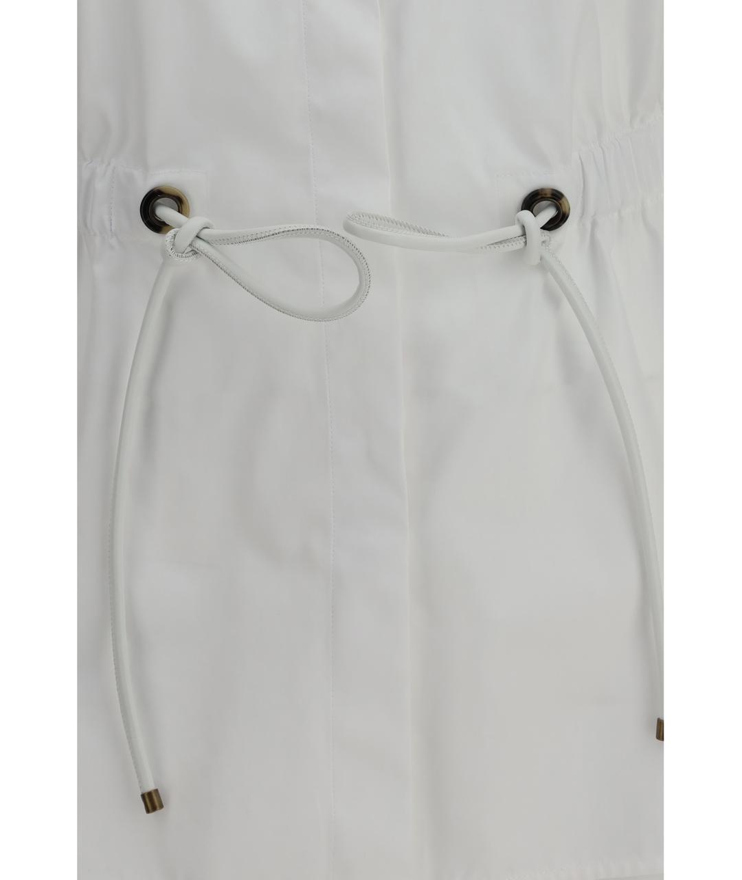 MAX MARA Белая хлопковая рубашка, фото 3