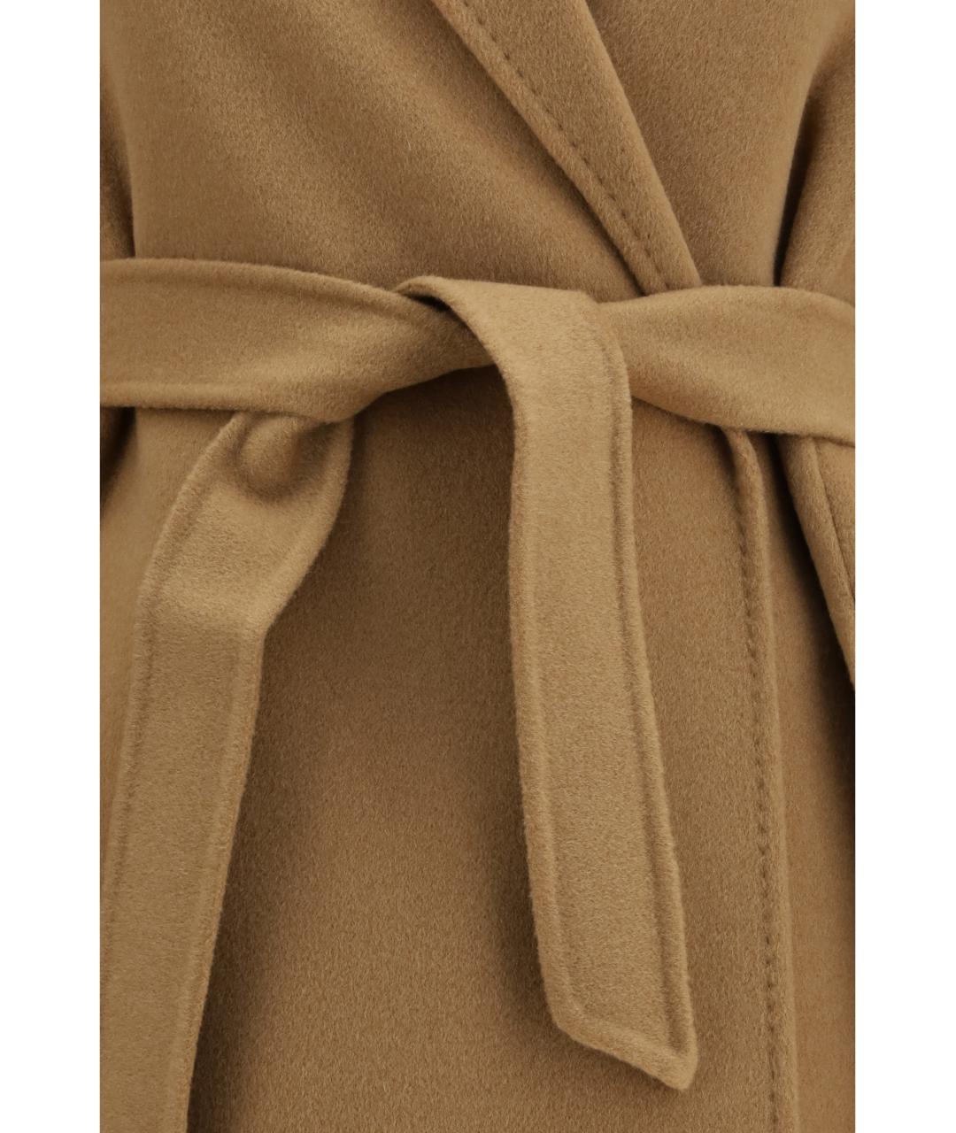 MAX MARA Коричневое кашемировое пальто, фото 3