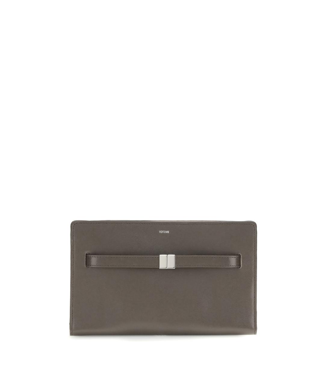 TOTEME Коричневая кожаная сумка через плечо, фото 1