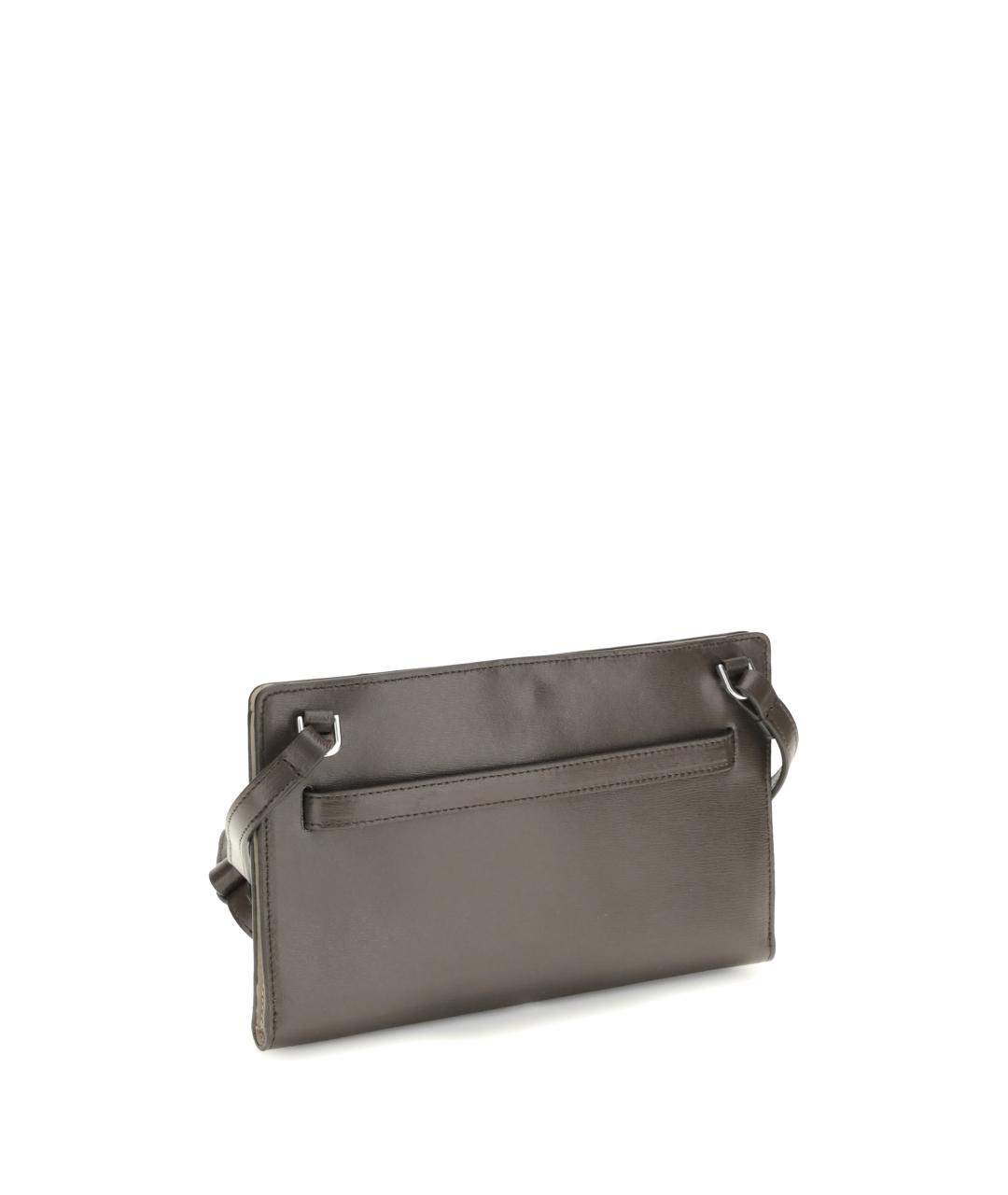 TOTEME Коричневая кожаная сумка через плечо, фото 3