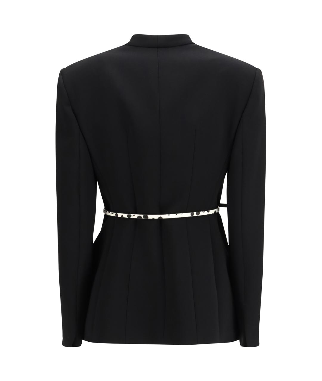 MAX MARA STUDIO Черный ацетатный жакет/пиджак, фото 2