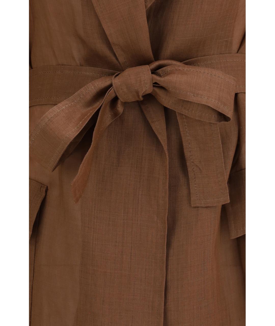 MAX MARA STUDIO Коричневый жакет/пиджак, фото 6