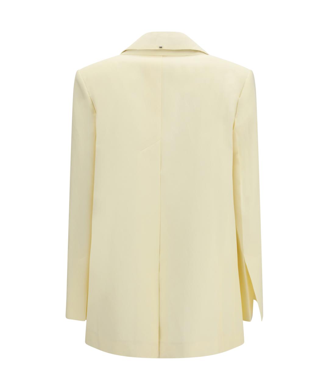 SPORTMAX Желтый вискозный жакет/пиджак, фото 2