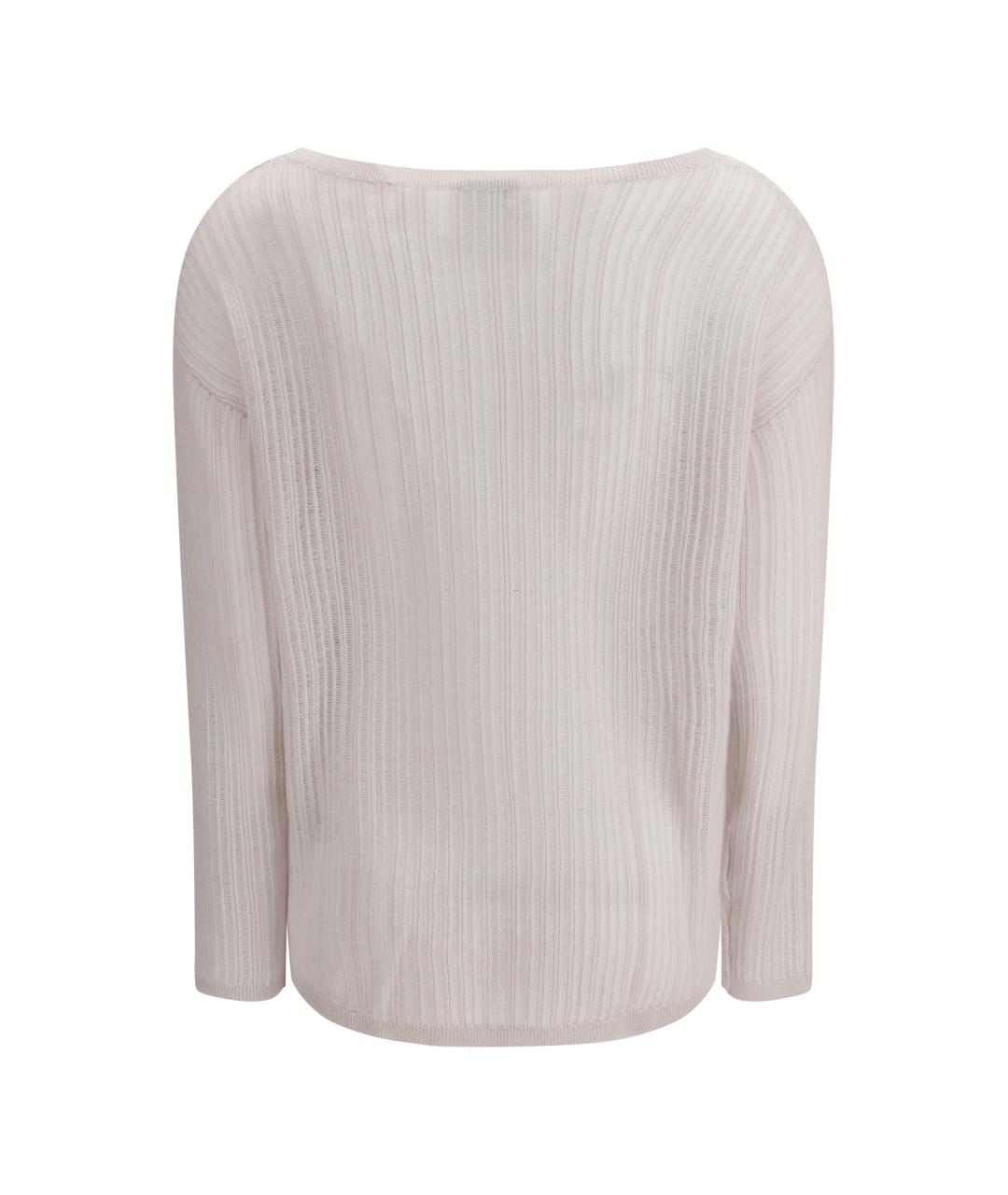 ALLUDE Белый кашемировый джемпер / свитер, фото 2