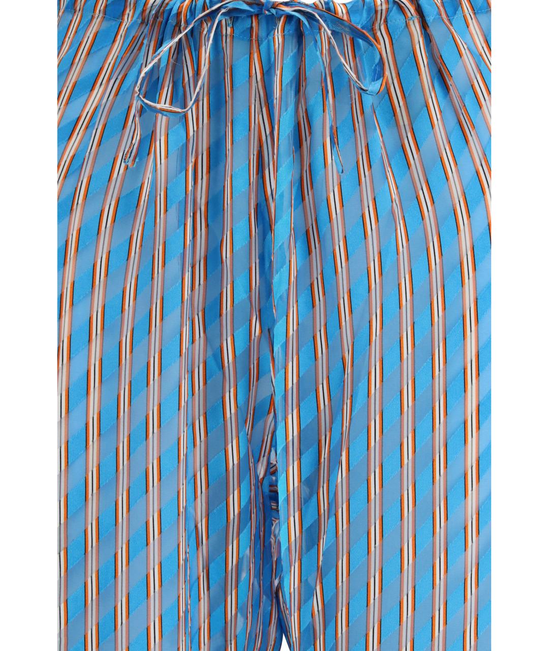 DRIES VAN NOTEN Мульти вискозные прямые брюки, фото 3