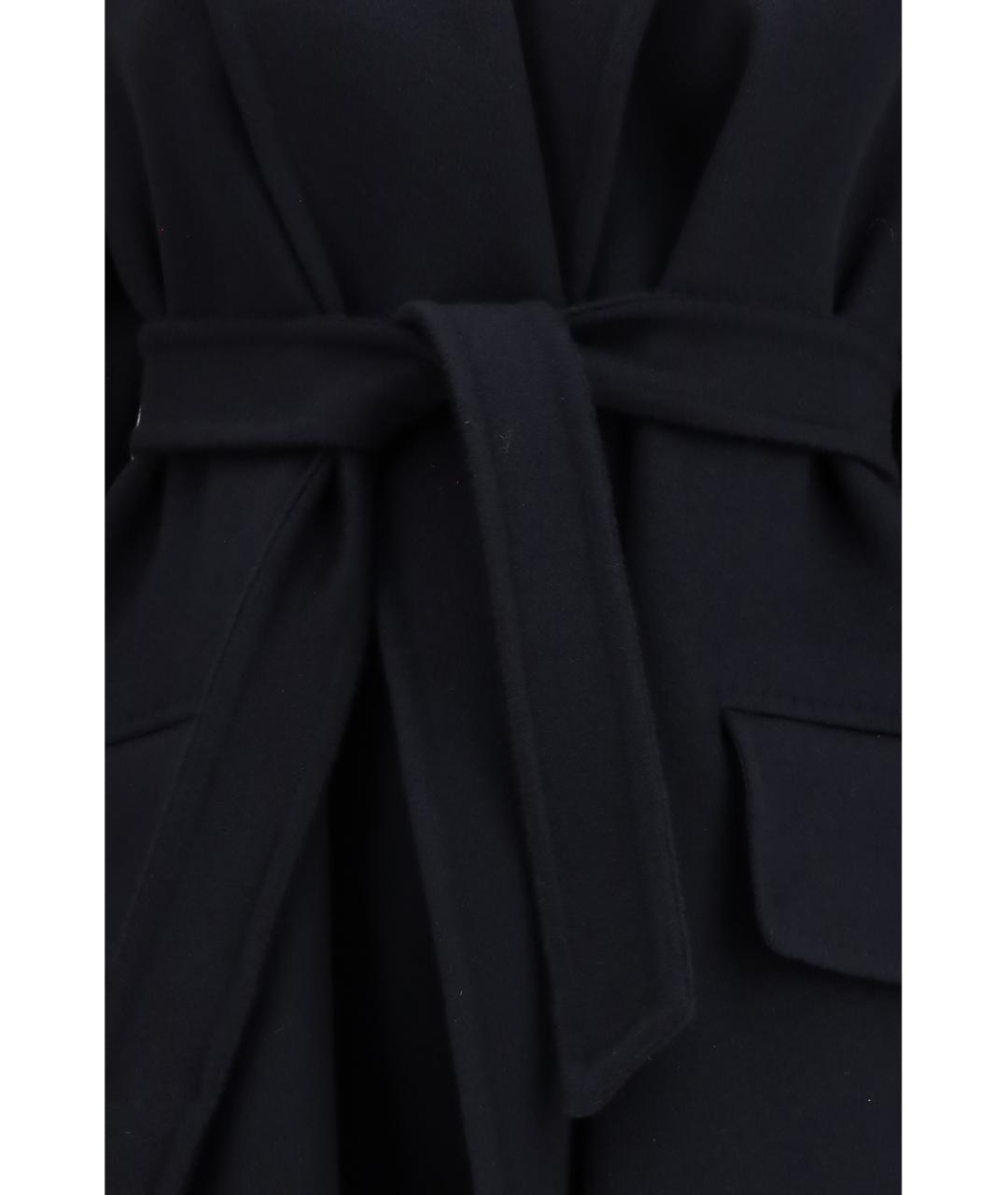 MAX MARA Темно-синее кашемировое пальто, фото 3