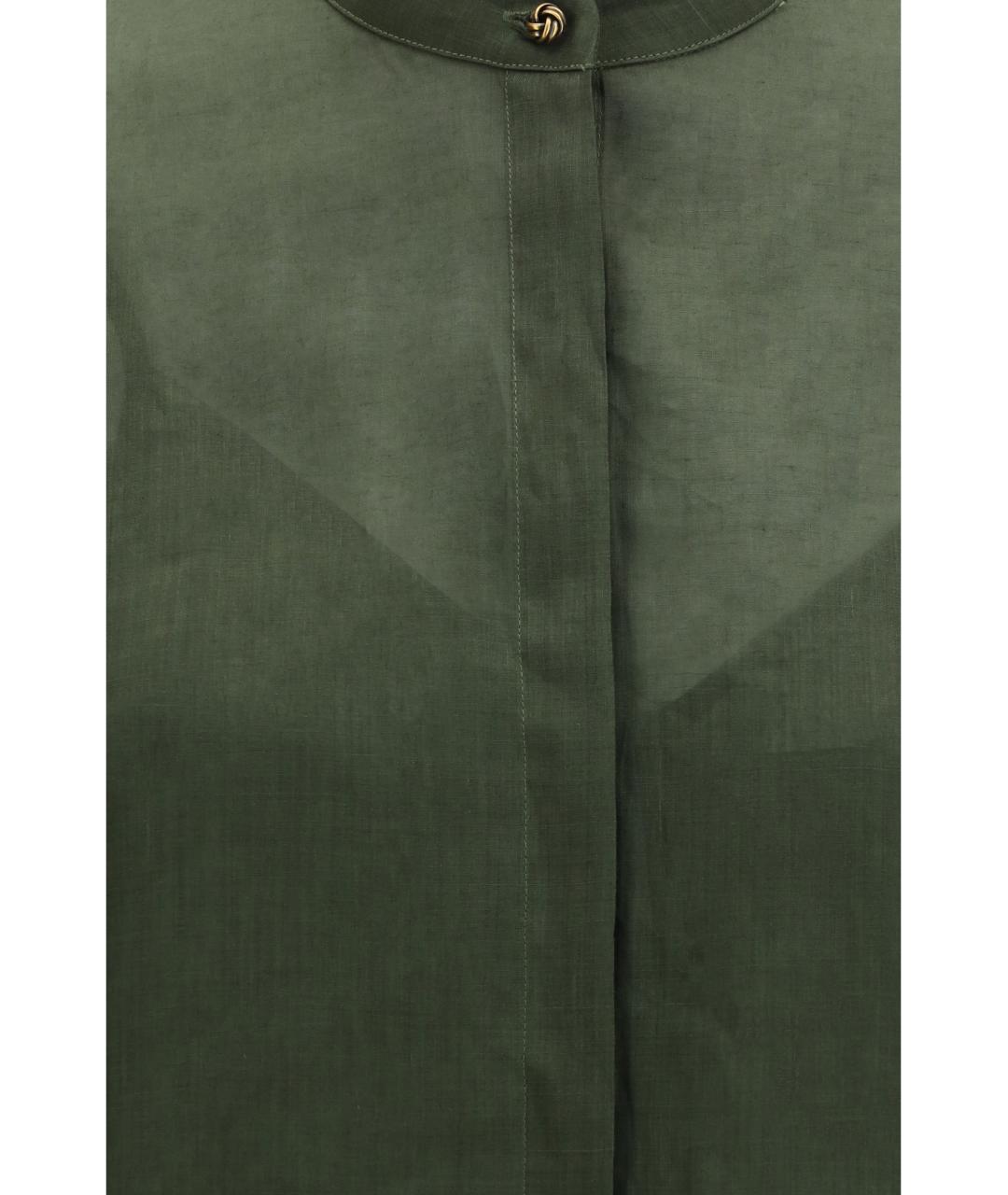 MAX MARA STUDIO Хаки рубашка, фото 3