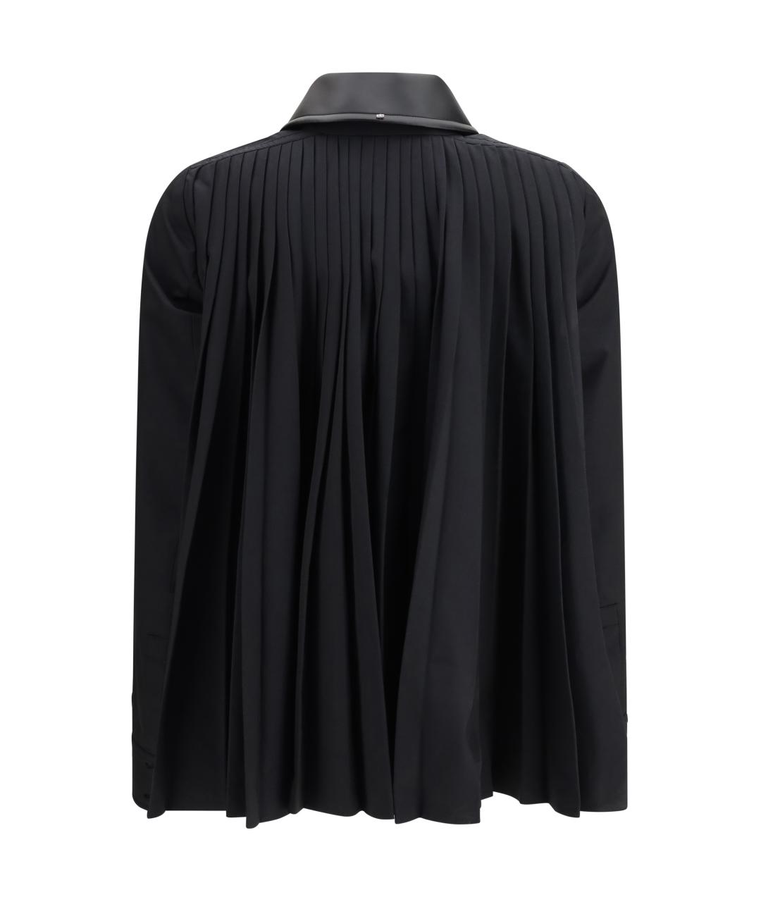 SPORTMAX Черная полиэстеровая рубашка, фото 2