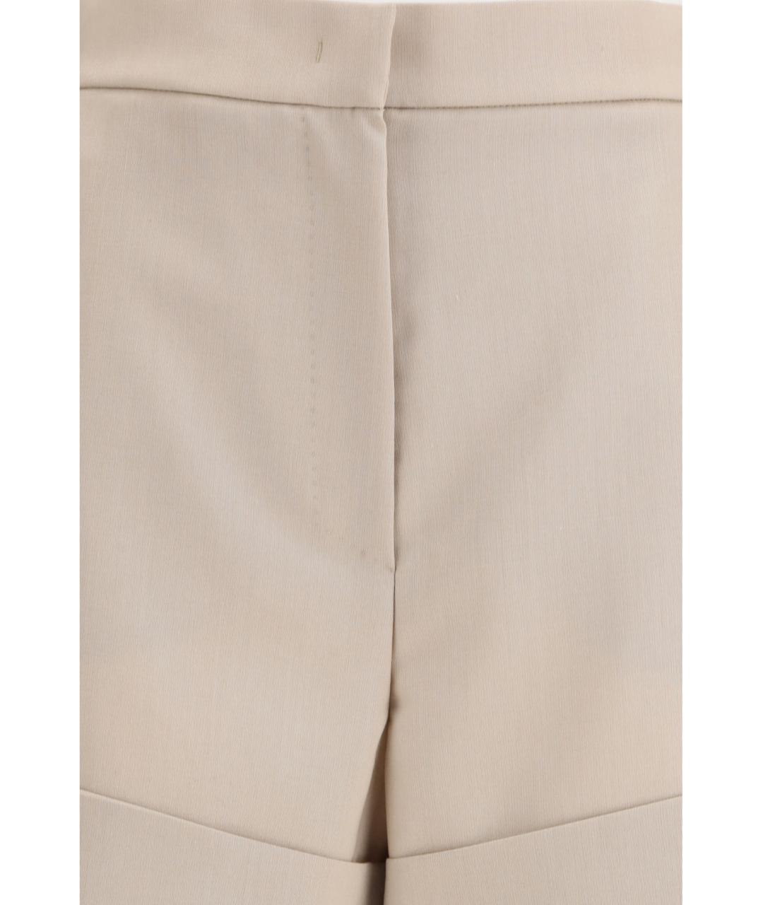 MAX MARA Бежевые шерстяные шорты, фото 3