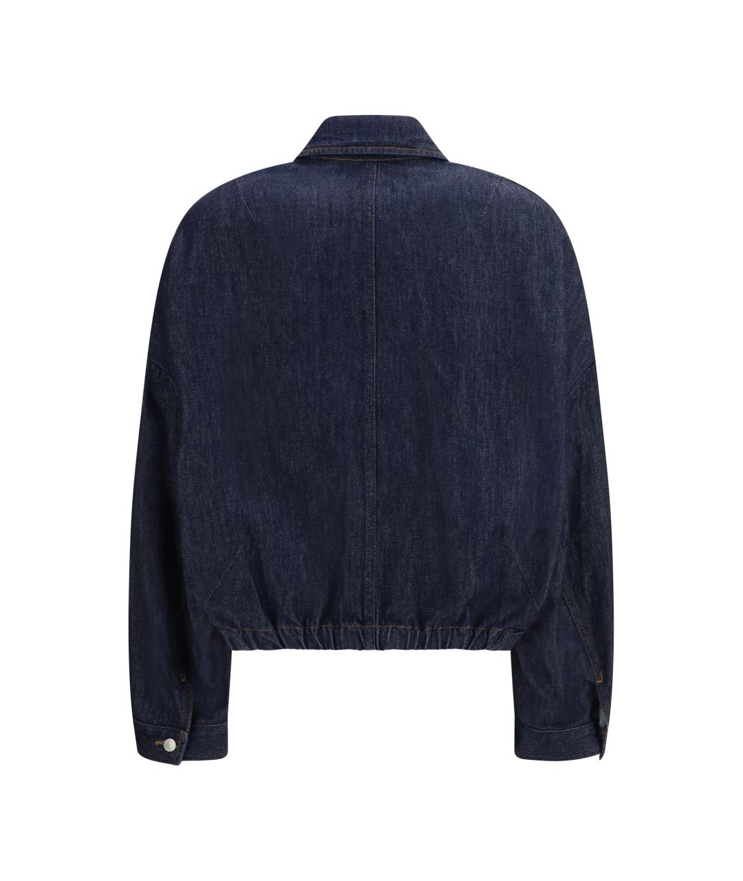 DRIES VAN NOTEN Синяя хлопковая куртка, фото 2