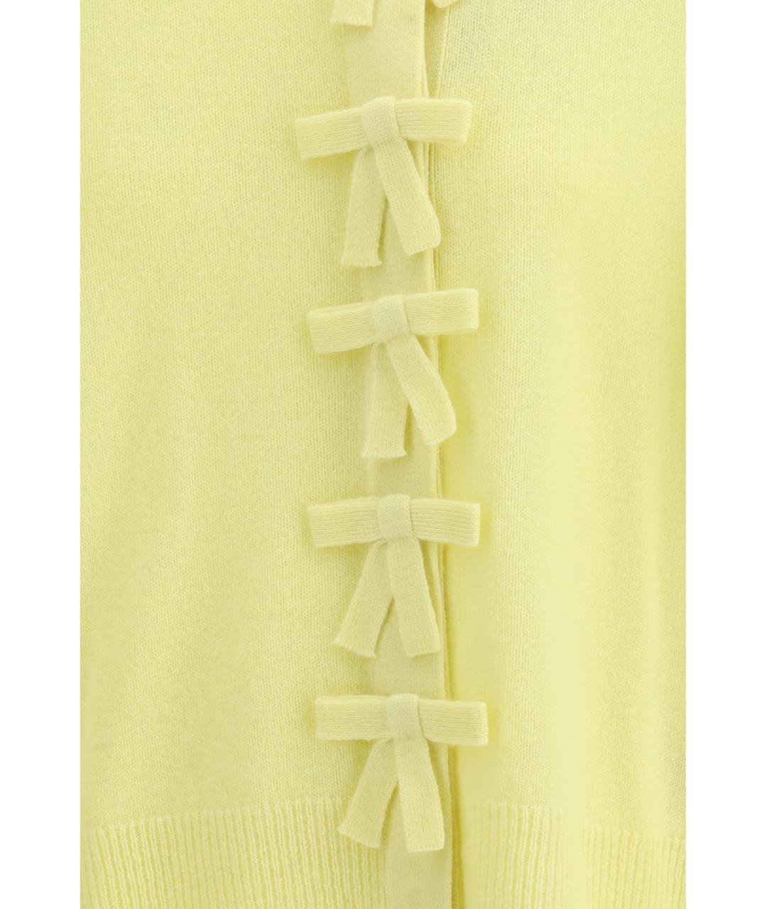 ALLUDE Желтый кашемировый джемпер / свитер, фото 3