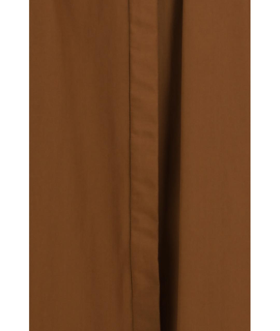 MAX MARA STUDIO Коричневое хлопковое повседневное платье, фото 3