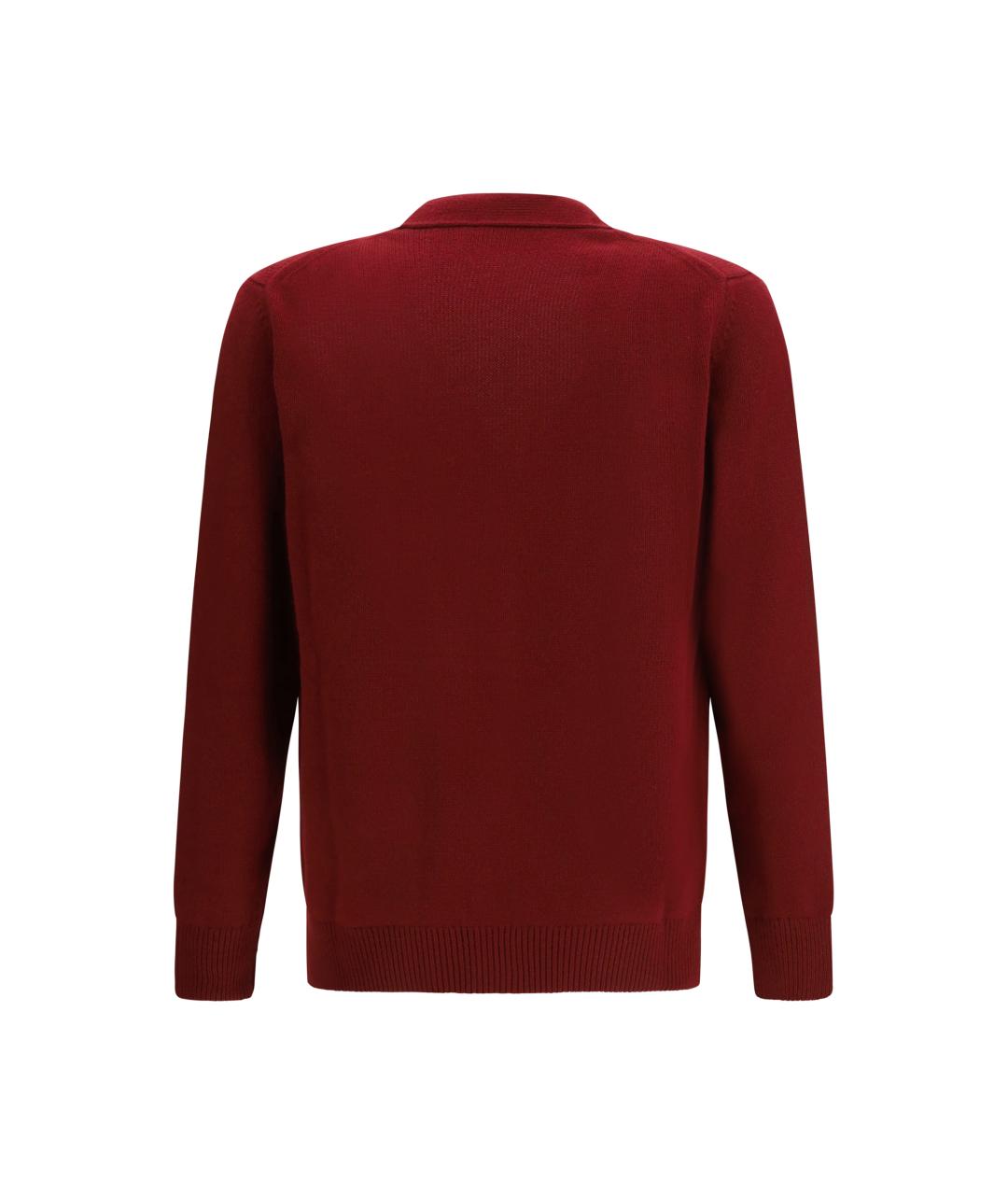 GUCCI Красный шерстяной джемпер / свитер, фото 2