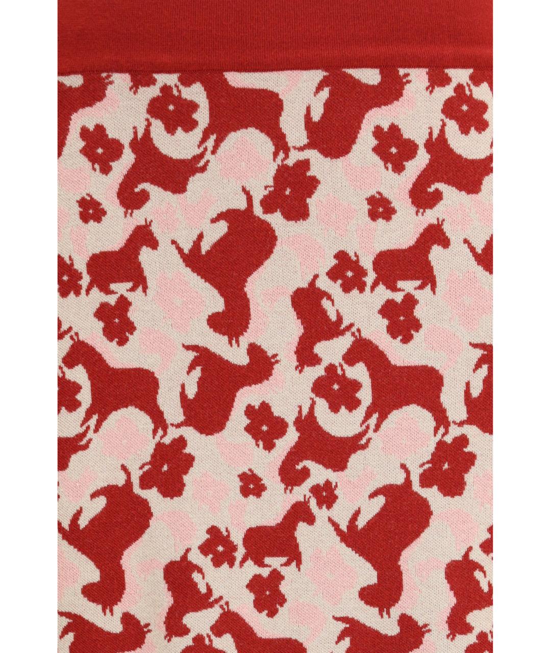 WEEKEND MAX MARA Красная вискозная юбка миди, фото 3