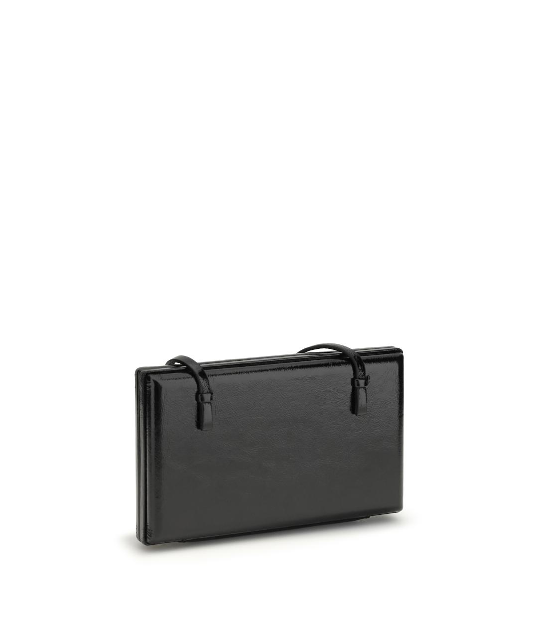 TOTEME Черная кожаная сумка через плечо, фото 3