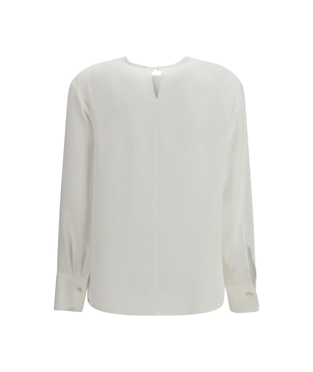 MAX MARA STUDIO Белая ацетатная рубашка, фото 2