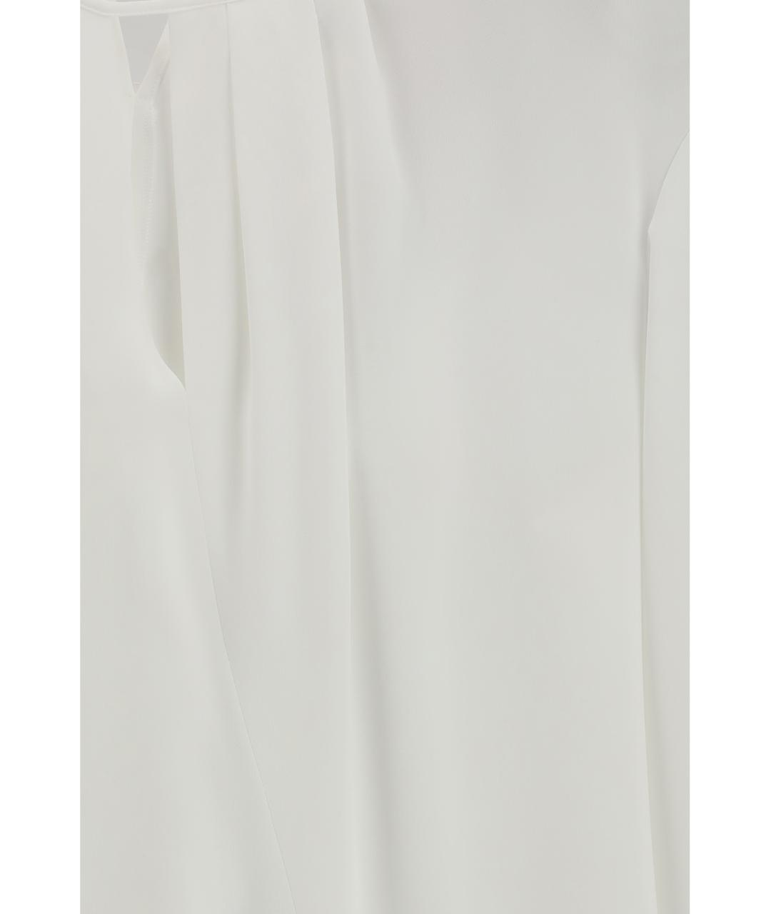 MAX MARA STUDIO Белая ацетатная рубашка, фото 3