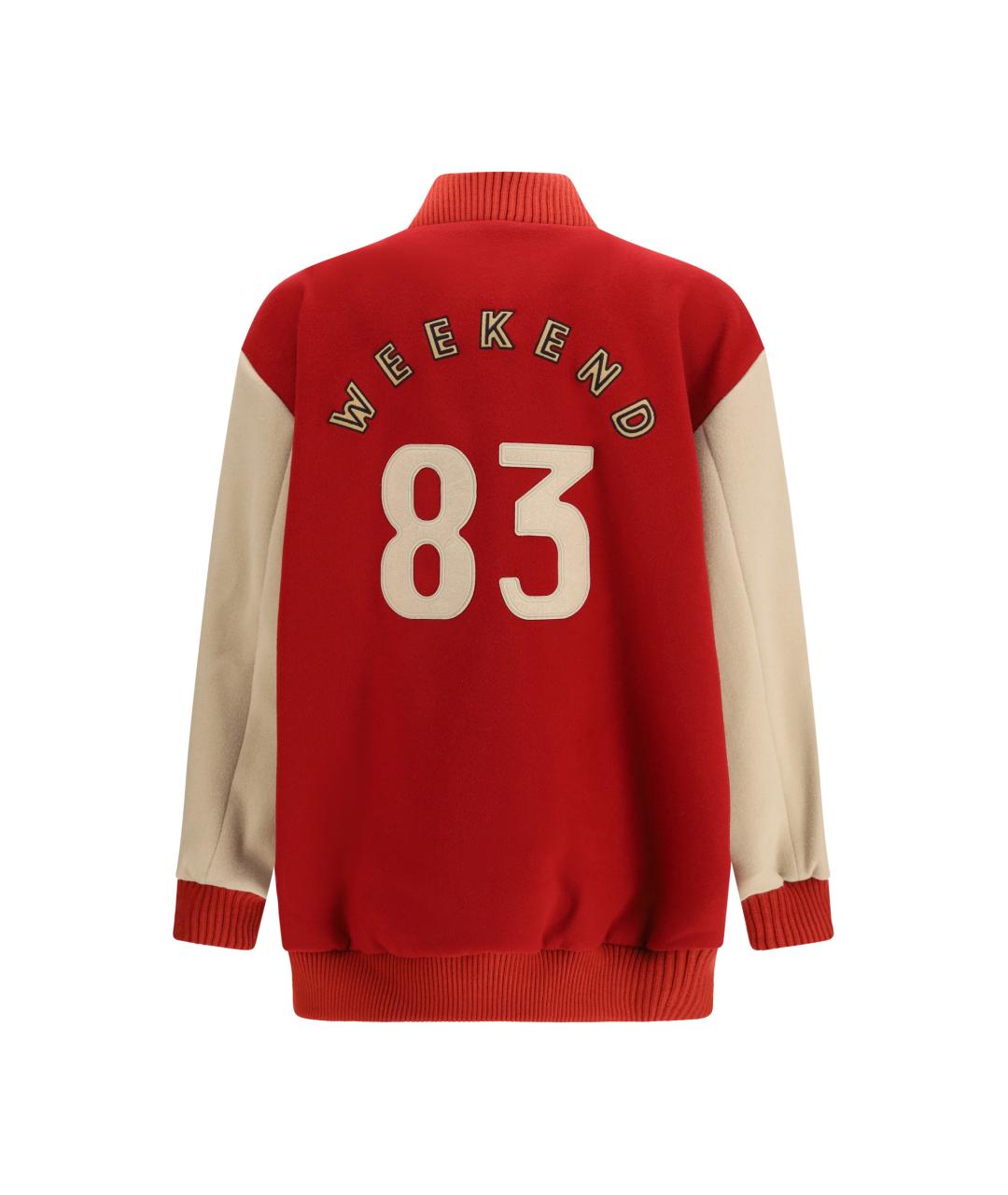 WEEKEND MAX MARA Красная шерстяная куртка, фото 2