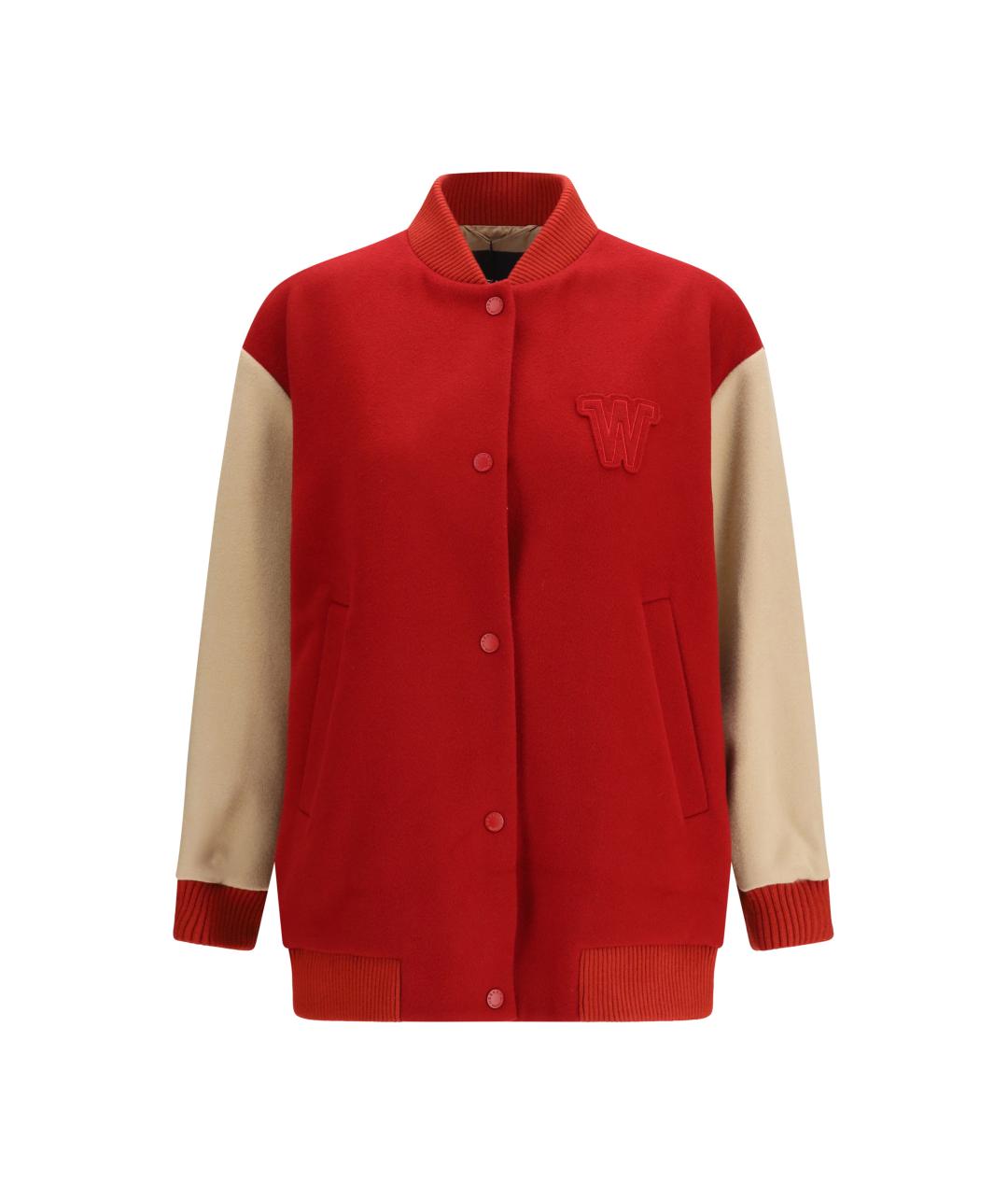 WEEKEND MAX MARA Красная шерстяная куртка, фото 1